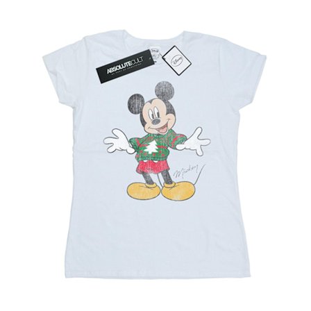Disney Dam/Kvinnor Musse Pigg Jultröja Bomull T-shirt