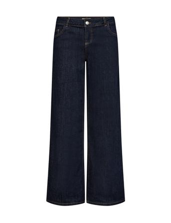 Sc-Kimberly Bottoms Jeans Wide Navy Soyaconcept