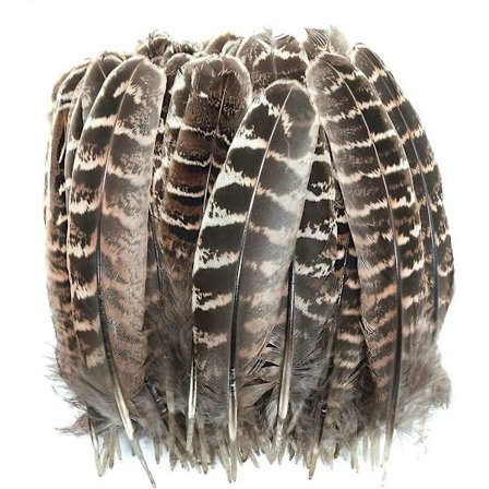 100 stk. Fasanfjær i naturlig farge, 13-18 cm, flekkete vingefjær for hatter, håndverk, klær, maskepynt, festdekorasjoner og tilbehør