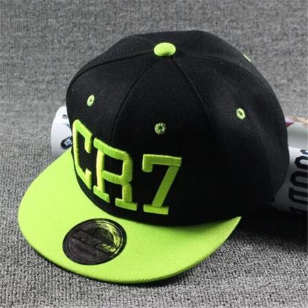 Ny Fashion Børne Kasket Hat Drenge Piger Børn Messi Snapback Hatte Hip Hop Kasketter grøn CR7 green CR7