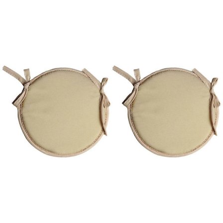 Runde Stolputer, 2 stk Sirkulære Vanntette Stolputer for Innendørs Utendørs Hage Spiseområde