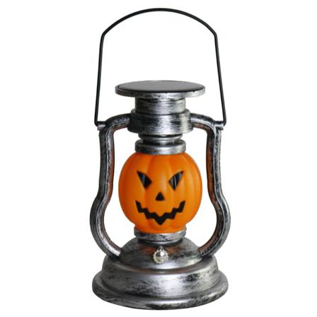 Halloween Dekorativ Lykta Led Solar 1 Stycke Orange