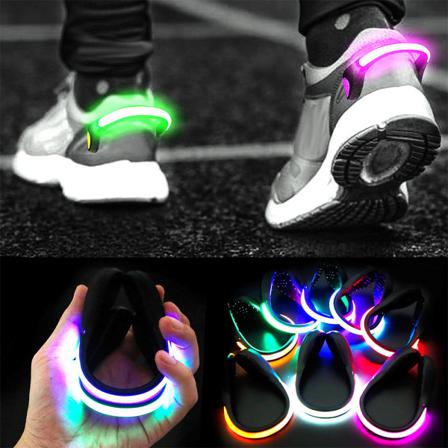 Led Shoe Clip Lights Nattvarningslampa Reflekterande Löparutrustning