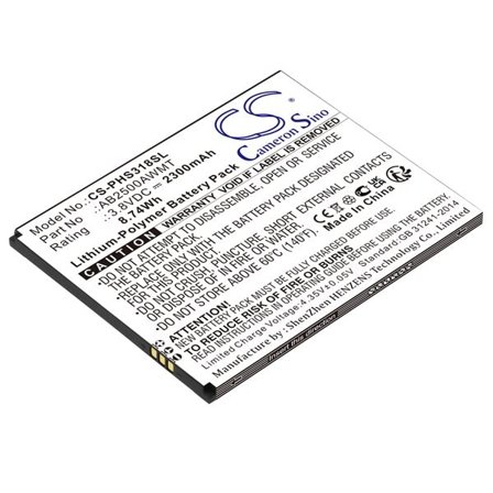 Batteri till SmartPhone, Mobil för Philips Xenium S318, CTS318