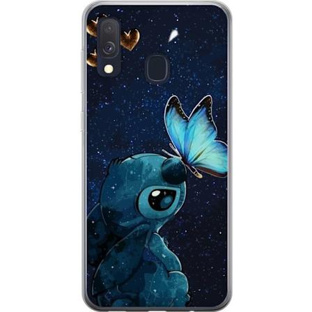 Samsung Galaxy A40 Gennemsigtig cover Stitch sommerfugl