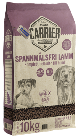 Carrier - Kornfritt lam 10 kg - Hund - Hundefôr & hundemat - Tørrfôr for hund - ZOO.no