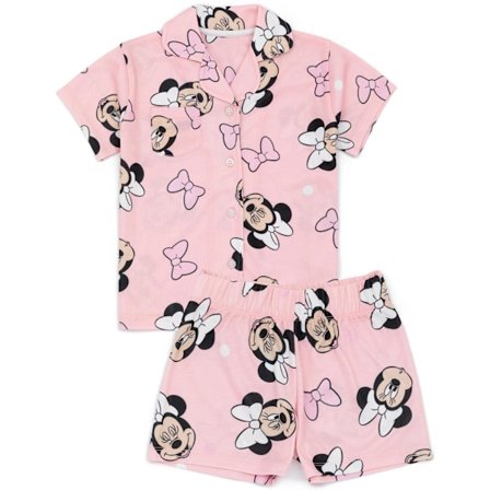 Disney Girls Minnie Mouse Pyjamas Set 3-4 år Rosa