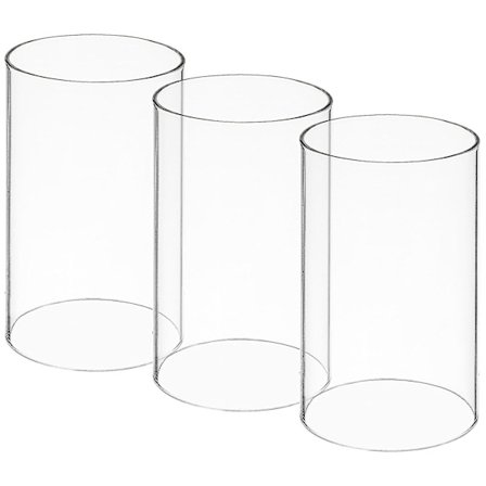 st Vindtette Glassylindere Kompatible med Lys, Åpne i Begge Ender