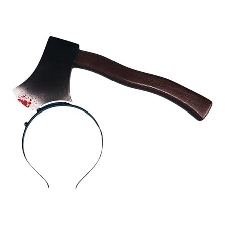 Halloween-kauhuhiuspanta Pelottava Verinen Kirves Rekvisiitta Hiuspannat Päässä Käytettäväksi Halloween-Cosplay Zombie-Rekvisiitta