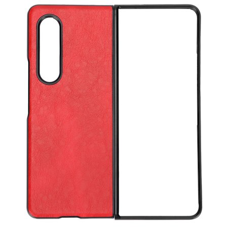 Läderfodral för Smartphone Stötsäkert Skyddande Skal för Samsung Galaxy Z Fold 3 Röd