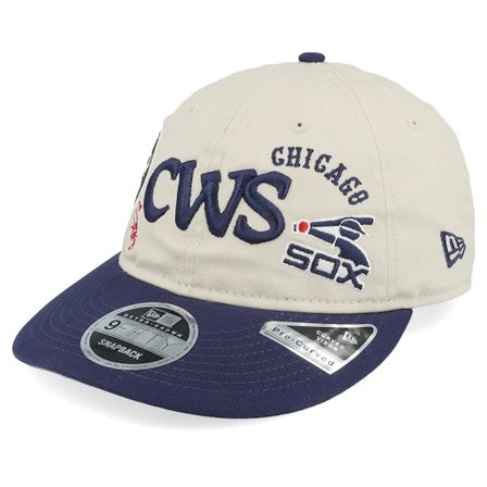 New Era - MLB - Beige - unconstructed - Cap - Chicago White Sox 9FIFTY Scatter Stone/Navy Dad Cap - Hatstore