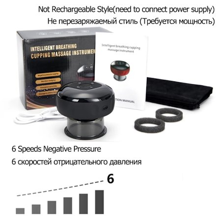 Elektrisk Cupping Massager Vakuum Sugekopper EMS Ventosas Anti Cellulite Magnetisk Terapi Guasha Fedt Skrabning Brænder Slankende