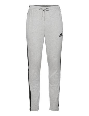 Essentials Single Jersey Tapered Open Hem 3-Stripes Joggers Grey Adidas Performance