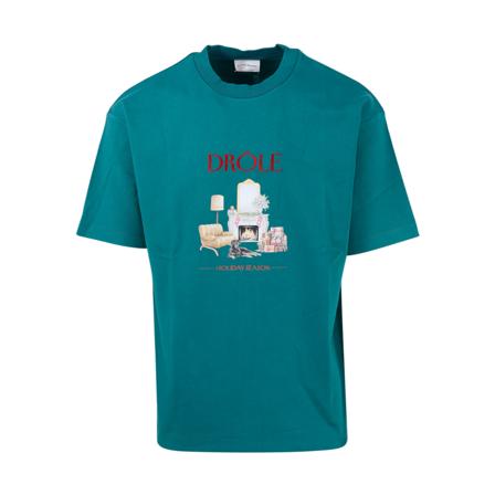 Drole de Monsieur T-Shirt Grøn, Herre T-shirts