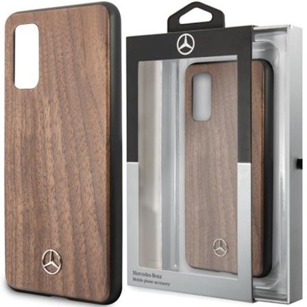 Mercedes MEHCS67VWOLB S20+ G985 hard veske brun/brun Wood Line Valnøtt