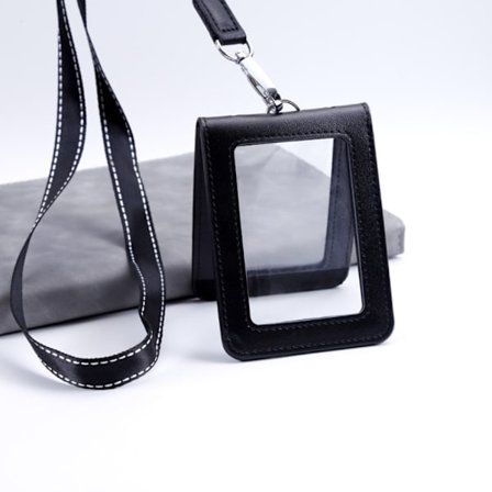 Cover i äkta läder Bank Business Arbetskortshållare