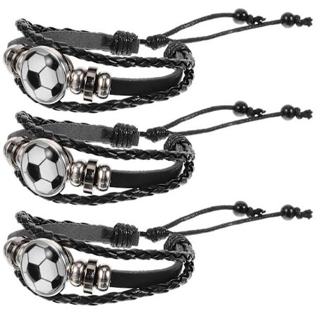 3 stk Fodboldarmbånd Drenge Fodbold Charm Armbånd Fodbold Fodbold Armbånd Fodbold Smykker