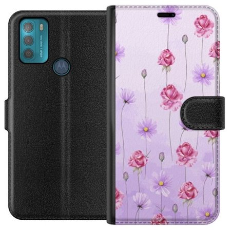 Yhteensopiva Lompakkokotelo Motorola Moto G50 Petal Reverie Lilac Mist