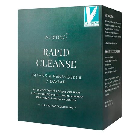 Nordbo Rapid Cleanse Vegansk 2x14 kaps., Helse & Madvarer, Ingredienser, Urter