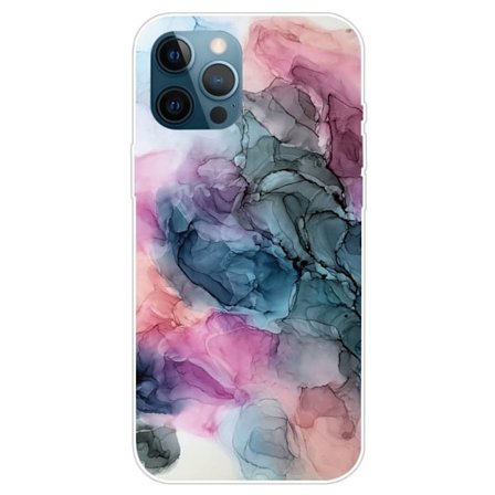 Marmormotiv iPhone 14 Pro Max skal - Osmos Av Rosa Och Grönt