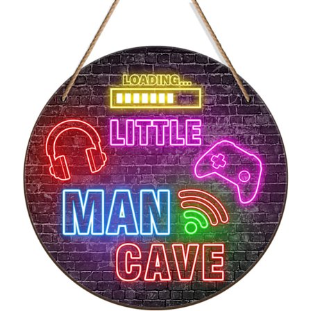 Neon Little Man Cave-skilt, veggdekorasjon til tenåringsrom for gutter, jule- og bursdagsgave til sønn, barnerom