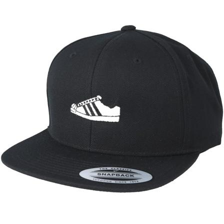 Sneakers Snapback Lippis Musta @ Hatstore | Lippis Black/White Shoe Black Snapback Sneakers