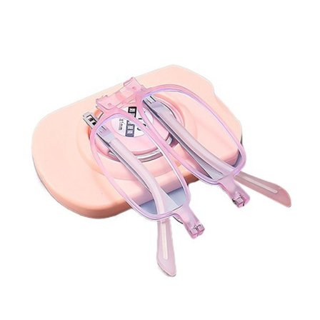 Lesebriller med anti-blått lys Sammenleggbare briller ROSA