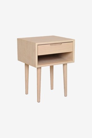 Nordic Furniture Group - Sängbord Emma lågt - Natur - Sängbord - Från Homeroom