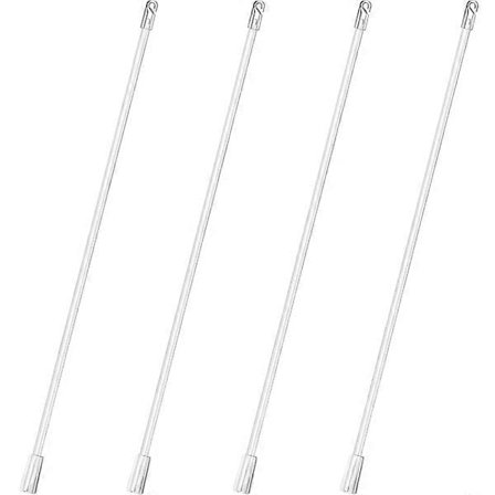 4 stk. Persienner Vertikal Persienne Håndtag Pind Persienne Stav Krop Greb Klar Vinduespersienne Stav Vertikal Persienne Reservedele (YJD) Hvid_max