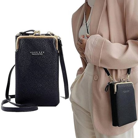 Mobile Phone Bag with Shoulder Strap - Handbag