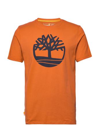 Ss Kennebec River Tree Logo Tee Orange Timberland
