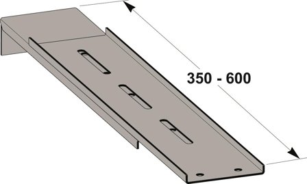 MP bolagen 864E Festejern til 19" stativ, metall 600 mm, Datamaskin & surfing
