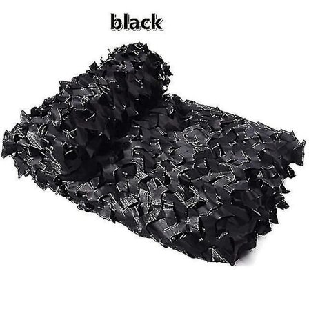 3x5m 3x8m 3x10m 4x5m Forstærket camouflage net Swimming pool Strandpavillon Have solbeskyttelse Camouflage net 7 farver sort