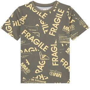MM6 Maison Margiela Khaki Branded Printed T-Shirt 16 Years - Tops - 16 years - Green - Mädchen