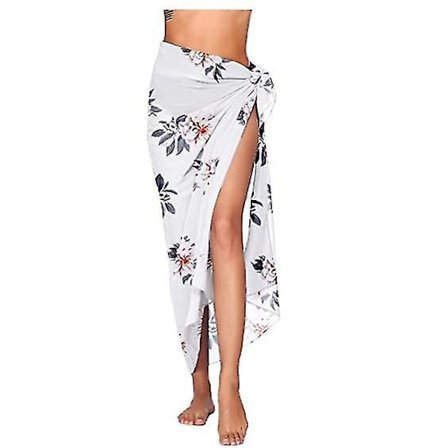 Dam Sarong Pareo Chiffon Bikini Wrap Kjolar Cover Up För Baddräkt