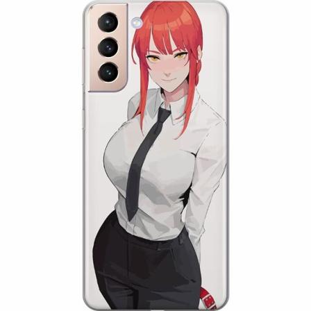 Samsung Galaxy S21 Skal / Mobilskal - Makima Chainsaw Man
