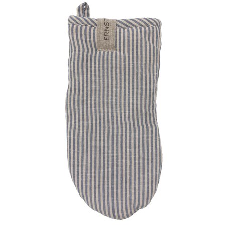 Ernst Grillvante randig, blå/beige | Matlagning > Köksredskap > Grytlappar och Grytvantar > Grytlapp | Bagaren och Kocken