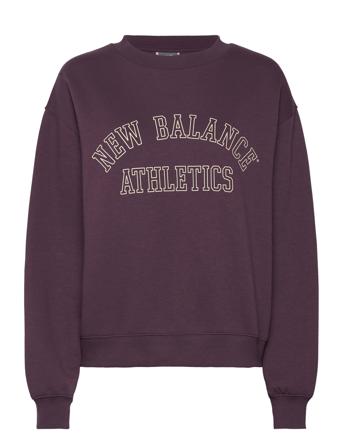 Graphic Fleece Crew Sport Sport Clothing Sport Sweat-shirts & Hoodies Sport Sweat-shirts Purple New Balance