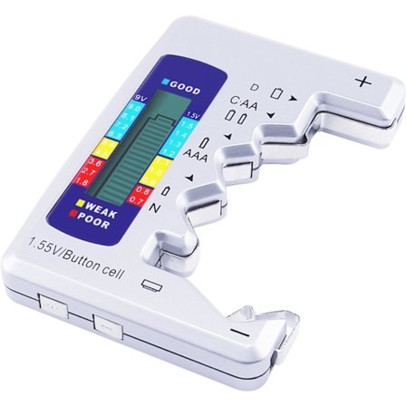 Digital Universal Batteritester Batteritjekker til Alle Batterier C AA AAA D N 9V 6F22 1.5V Knapcelle Små Mini Batterier