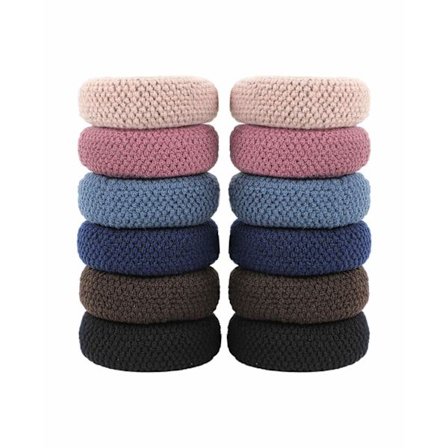 Tykkelse Hårbånd Hårelastik Sømløse Hårbånd Hestehaleholdere Simpelthen Ingen Slip Ingen Knæk Ingen Folder Ingen Skade til Sport Tykt Hårbånd