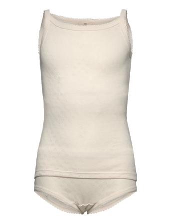 Pointelle Heart Underwear Set Alusvaatesetti Cream Copenhagen Colors