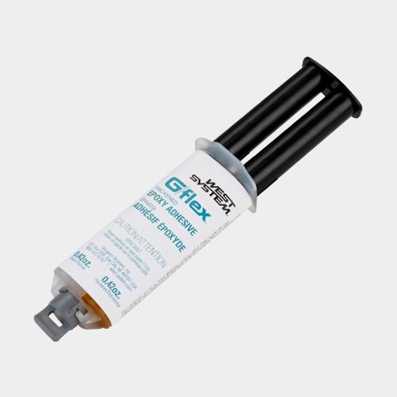 Fortykket epoxy / epoxylim West System G/Flex 655-1 Thickened Epoxy Adhesive Cartridge, 25 ml (2 x 12.5 ml)