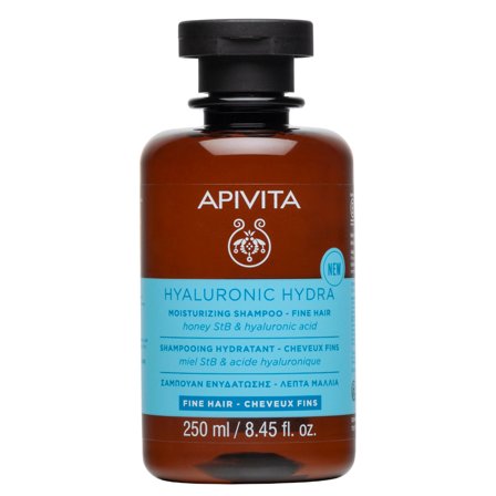 APIVITA Capelli - Hyaluronic Hydra Shampoo Idratante - Capelli Fini 250ml - Shampoo Delicato
