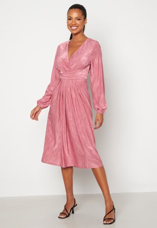 Bubbleroom Occasion Wrap Tie Midi Dress Klær
