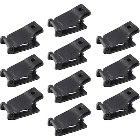 10 stk Multifunksjonell Taktisk Molle Webbing Clip Web Dominator Strap Management Spenne Utendørs Tilbehør
