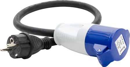 Gelia 01.0004303 Adapter 230 V, 16 A, IP44, 0,5 meter, Forbindelsesudstyr & kabler