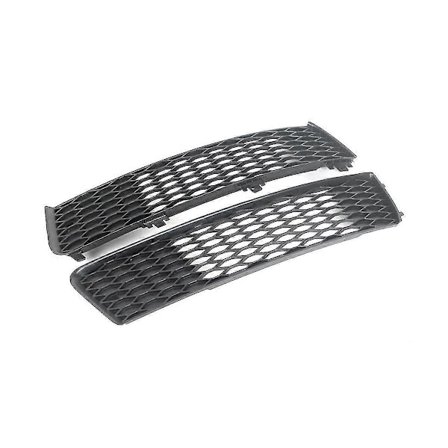 2 st Främre Stötfångargrill Mesh Cover Vent Dimljus Grillgaller för Q7 S 2009-2015 4L0807697B