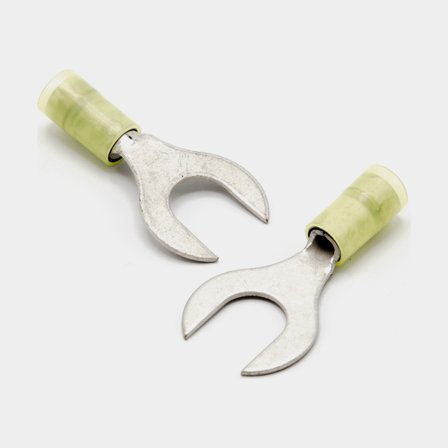 Gaffelkabelsko Minn Kota, passer kabel 6 mm², gul, 2-pack