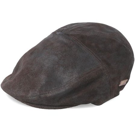 Bailey - Brun flatcap Keps - Lazar Dark Coffee Flat Cap @ Hatstore