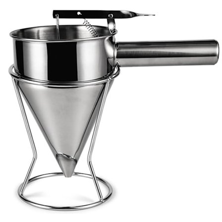 Kjøkken traktstativ i rustfritt stål for baking av sauser og kremer